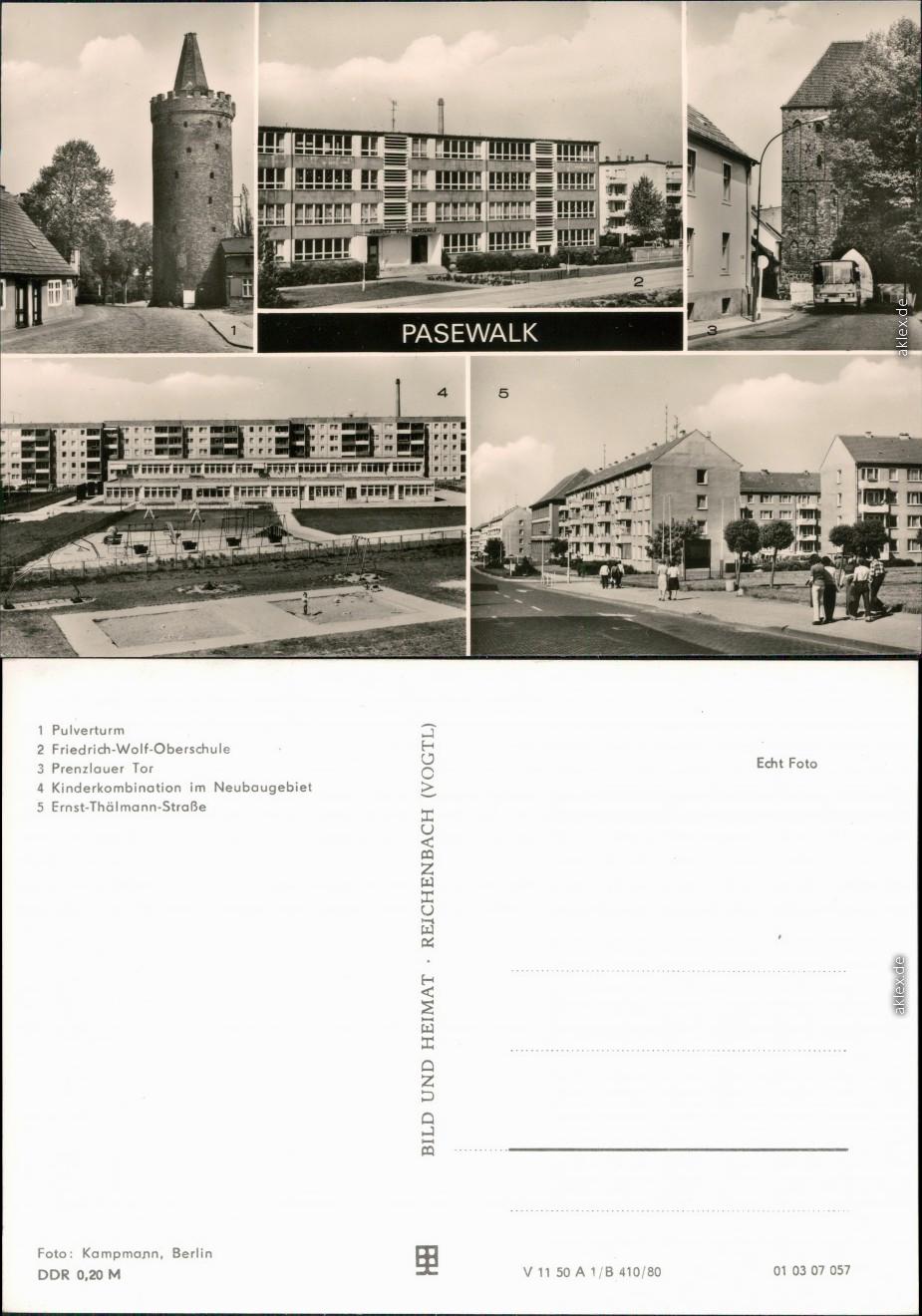 PASEWALK PULVERTURM, OBERSCHULE, Prenzlauer Tor, KITA, ErnstThäl